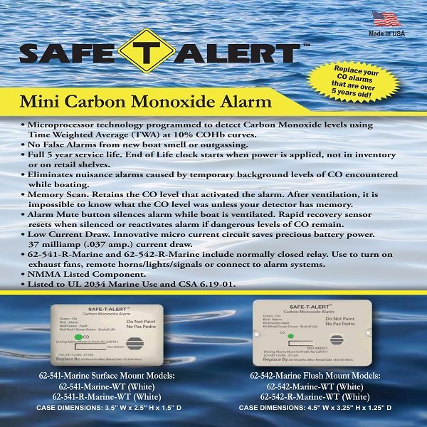 Comment détecter le monoxyde de carbone en bateau?