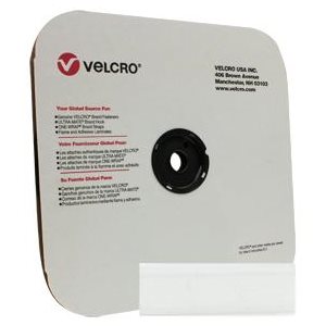 VELCRO BAND MALE / WHITE - 1”