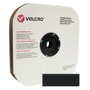 SELF-ADHESIVE MALE VELCRO / BLACK - 1''