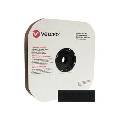 SELF-ADHESIVE FEMALE VELCRO / BLACK - 1''