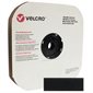 SELF-ADHESIVE FEMALE VELCRO  /  BLACK - 1''