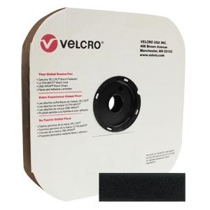 SELF-ADHESIVE FEMALE VELCRO / BLACK - 1''