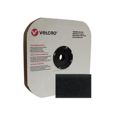 SELF-ADHESIVE FEMALE VELCRO / BLACK - 2”