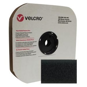 SELF-ADHESIVE FEMALE VELCRO / BLACK - 2”