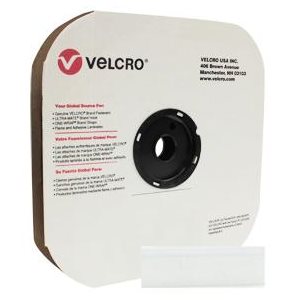 SELF-ADHESIVE MALE VELCRO / WHITE - 1”