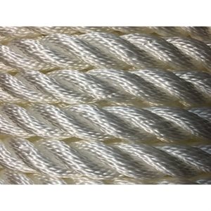 polypropylene twisted rope 3 / 8" white